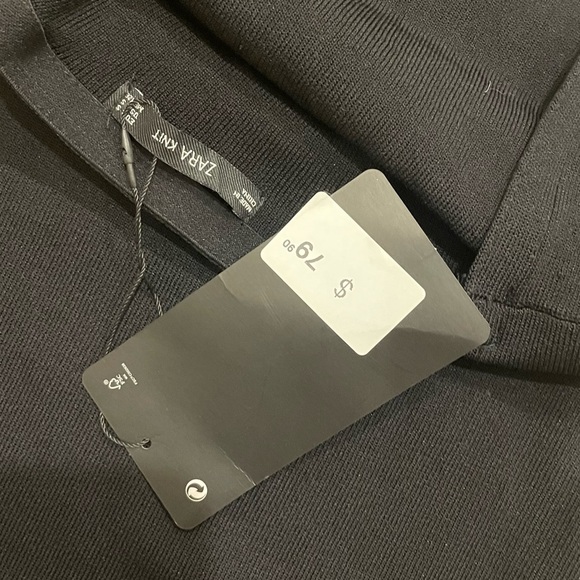 💠 NWT ZARA Knit Open-back Bodycon Dress (S) - Picture 7 of 8